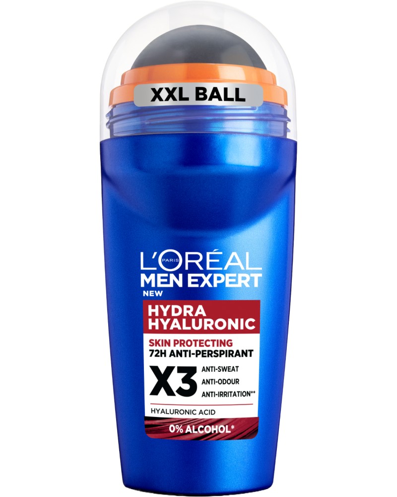L'Oreal Men Expert Hydra Hyaluronic Anti-Perspirant Roll-On -        Men Expert - 