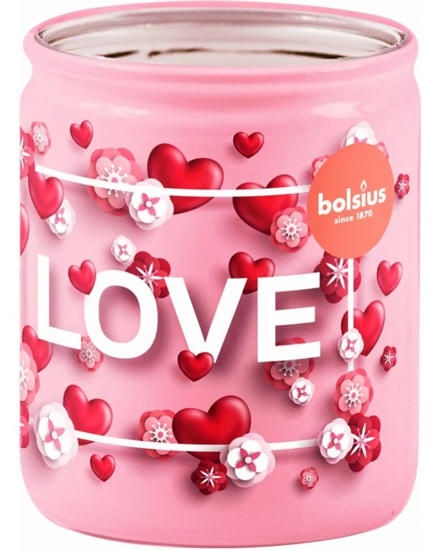 �������� ���� Bolsius Love - 100 g, � ������ �� ������� - �������