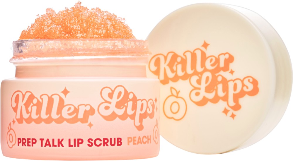Killer Lips Prep Talk Lip Scrub - Peach Killer Lips Prep Talk Lip Scrub - Peach - Захарен скраб за устни с аромат на праскова - продукт