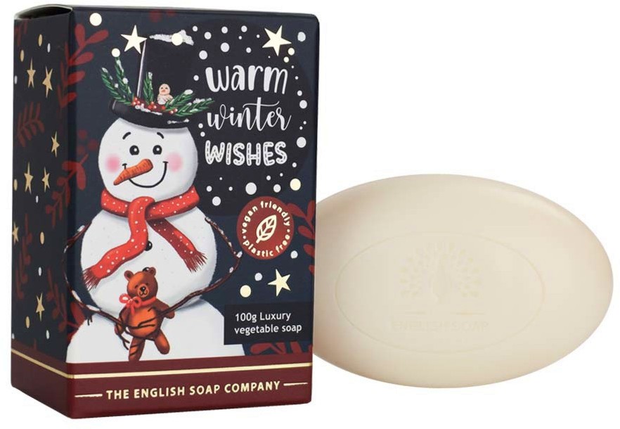 English Soap Company Christmas Snowman Soap English Soap Company Christmas Snowman Soap - Луксозен сапун с коледен аромат - сапун