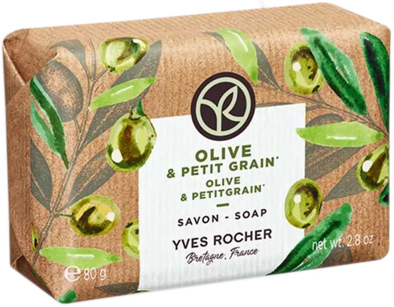 Yves Rocher Olive & Petitgrain Soap Yves Rocher Olive & Petitgrain Soap - Сапун с аромат на маслина и петигрен от серията Olive & Petitgrain - сапун