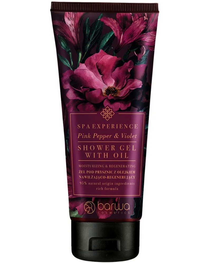 Barwa Spa Experience Pink Pepper & Violet Shower Gel Barwa Spa Experience Pink Pepper & Violet Shower Gel - Регенериращ душ гел с аромат на розов пипер и теменужки от серията Spa Experience - душ гел