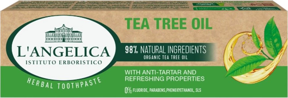 L'Angelica Tea Tree Oil Herbal Toothpaste -            -   