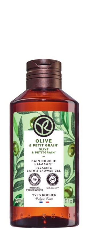 Yves Rocher Olive & Petitgrain Bath & Shower Gel Yves Rocher Olive & Petitgrain Bath & Shower Gel - Душ гел и пяна за вана с аромат на маслина и петигрен от серията Olive & Petitgrain - душ гел