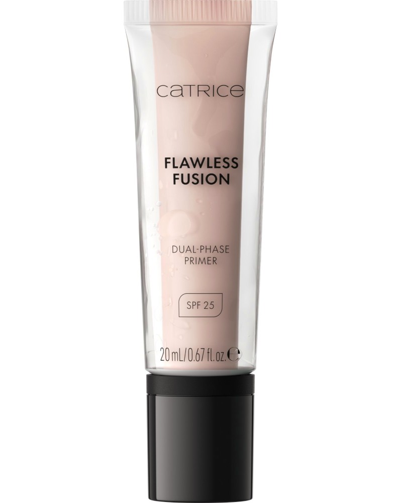 Catrice Flawless Fusion Dual-Phase Primer SPF 25 Catrice Flawless Fusion Dual-Phase Primer SPF 25 - Двуфазна основа за грим от серията Trend Drop Glass Cloud - продукт