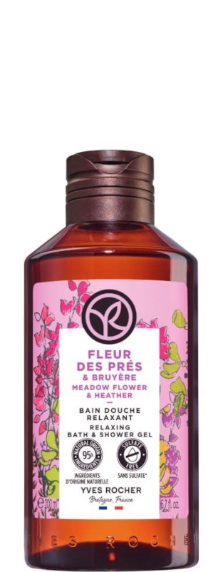 Yves Rocher Meadow Flower & Heather Bath & Shower Gel -              Meadow Flower & Heather -  
