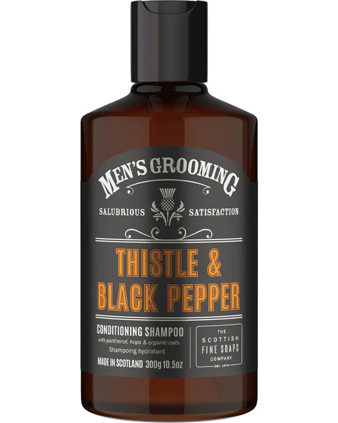 Scottish Fine Soaps Men's Grooming Thistle & Black Pepper Shampoo -      Men's Grooming - 