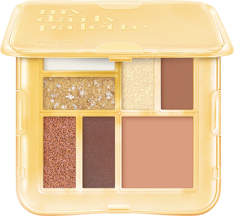 PUPA Milano My Daily Palette PUPA Milano My Daily Palette - Палитра с 6 сенки за очи и руж за лице - продукт
