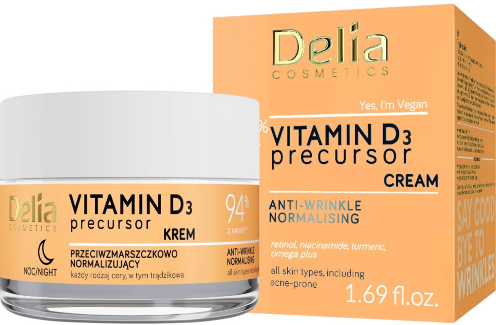 Delia Vitamin D3 Precursor Anti-Wrinkle Normalizing Cream -         D3 - 