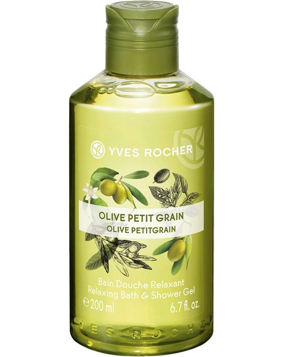 Yves Rocher Olive & Petitgrain Bath & Shower Gel -               Plaisirs Nature -  