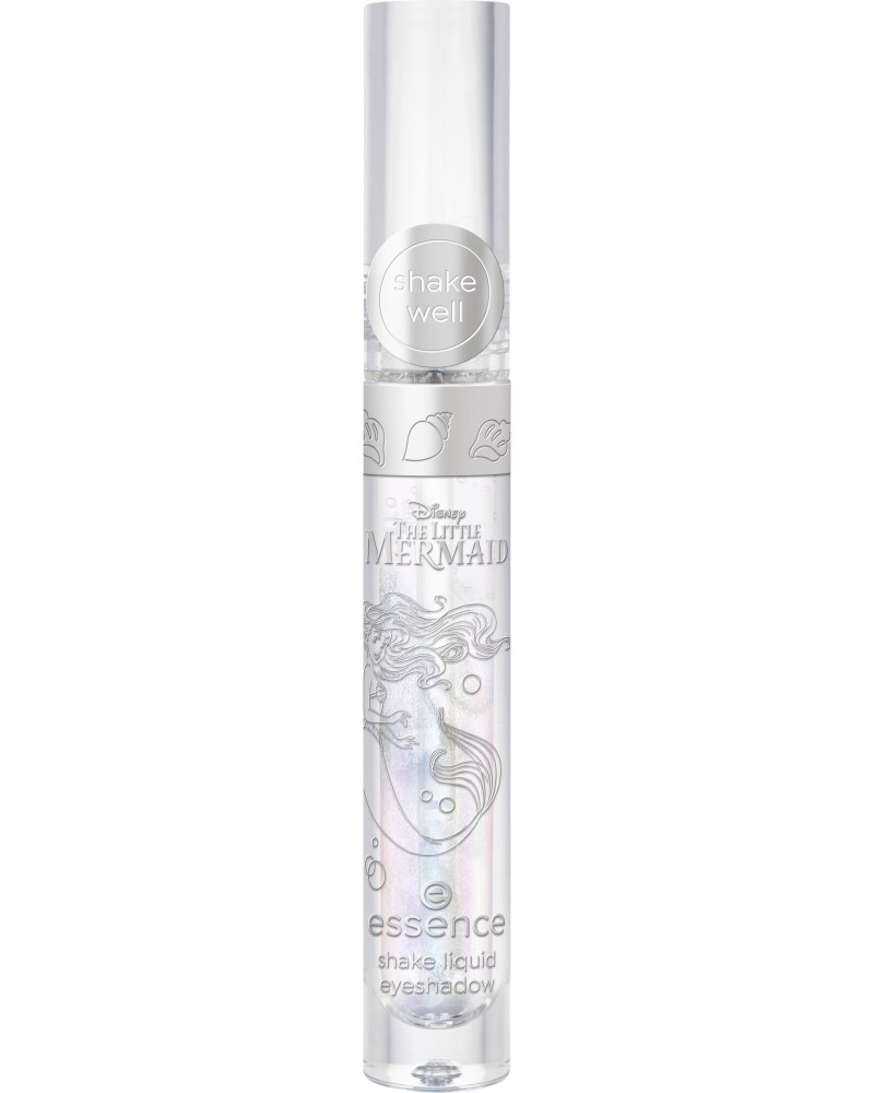 Essence Disney The Little Mermaid Shake Liquid Eyeshadow Essence Disney The Little Mermaid Shake Liquid Eyeshadow - Течни сенки за очи с блестящ завършек от серията Disney The Little Mermaid - сенки