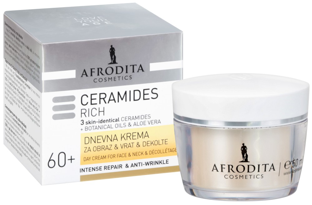 Afrodita Cosmetics Ceramides Rich Day Cream 60+ -    ,      - 