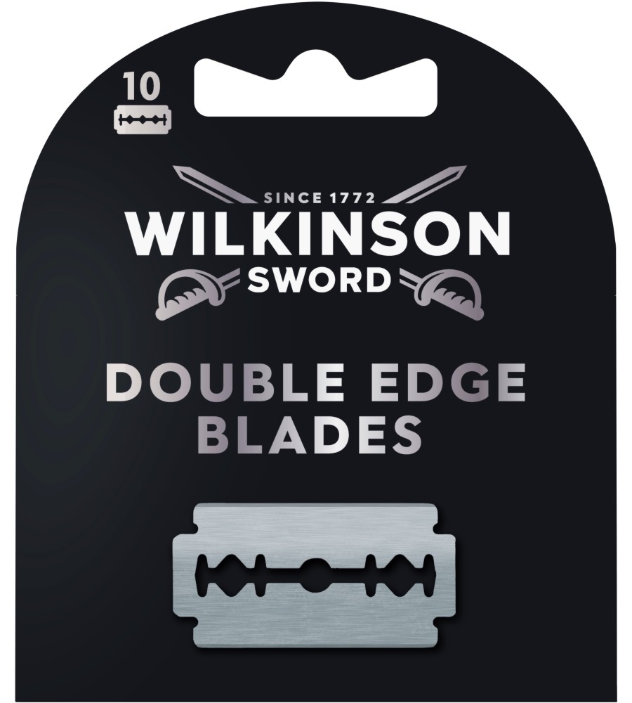 Wilkinson Sword Double Edge Blades Wilkinson Sword Double Edge Blades - 10 броя резервни ножчета за самобръсначка - продукт