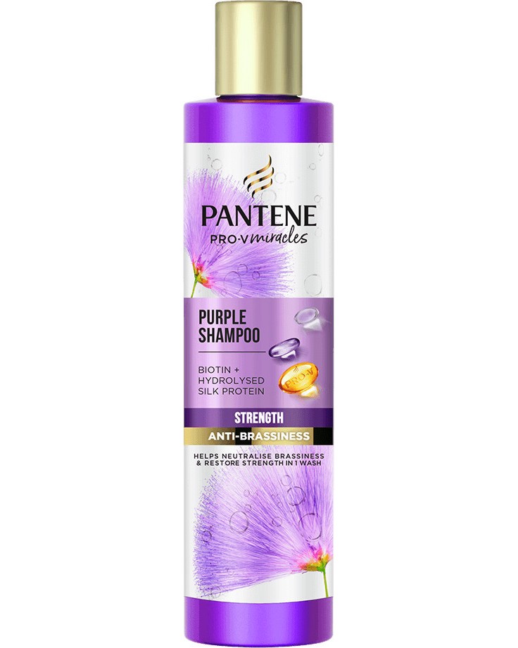 Pantene Pro-V Miracles Anti-Brassiness Purple Shampoo - ������� �� �������������� �� ����� ������� �� ������� Pro-V Miracles - �������