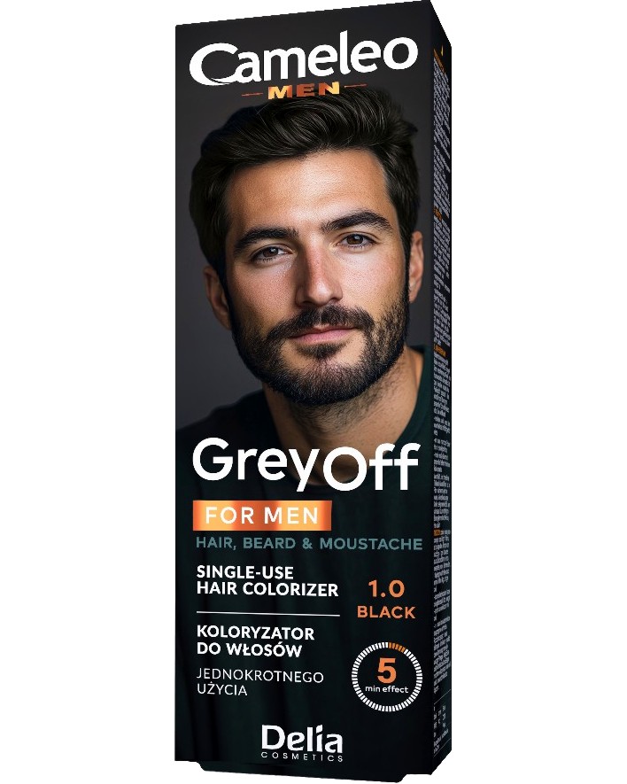 Delia Cameleo Men Grey Off Single Use Hair Colorizer -    ,        Cameleo - 