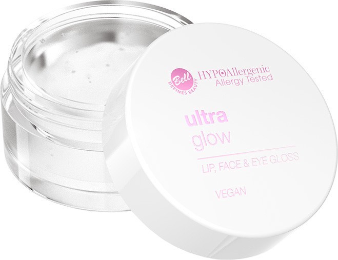 Bell HypoAllergenic Ultra Glow Lip, Face & Eye Gloss -   ,      HypoAllergenic Ultra Light - 
