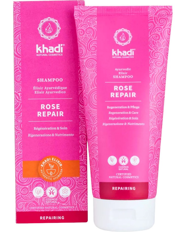 Khadi Rose Repair Regeneration & Care Shampoo -        - 