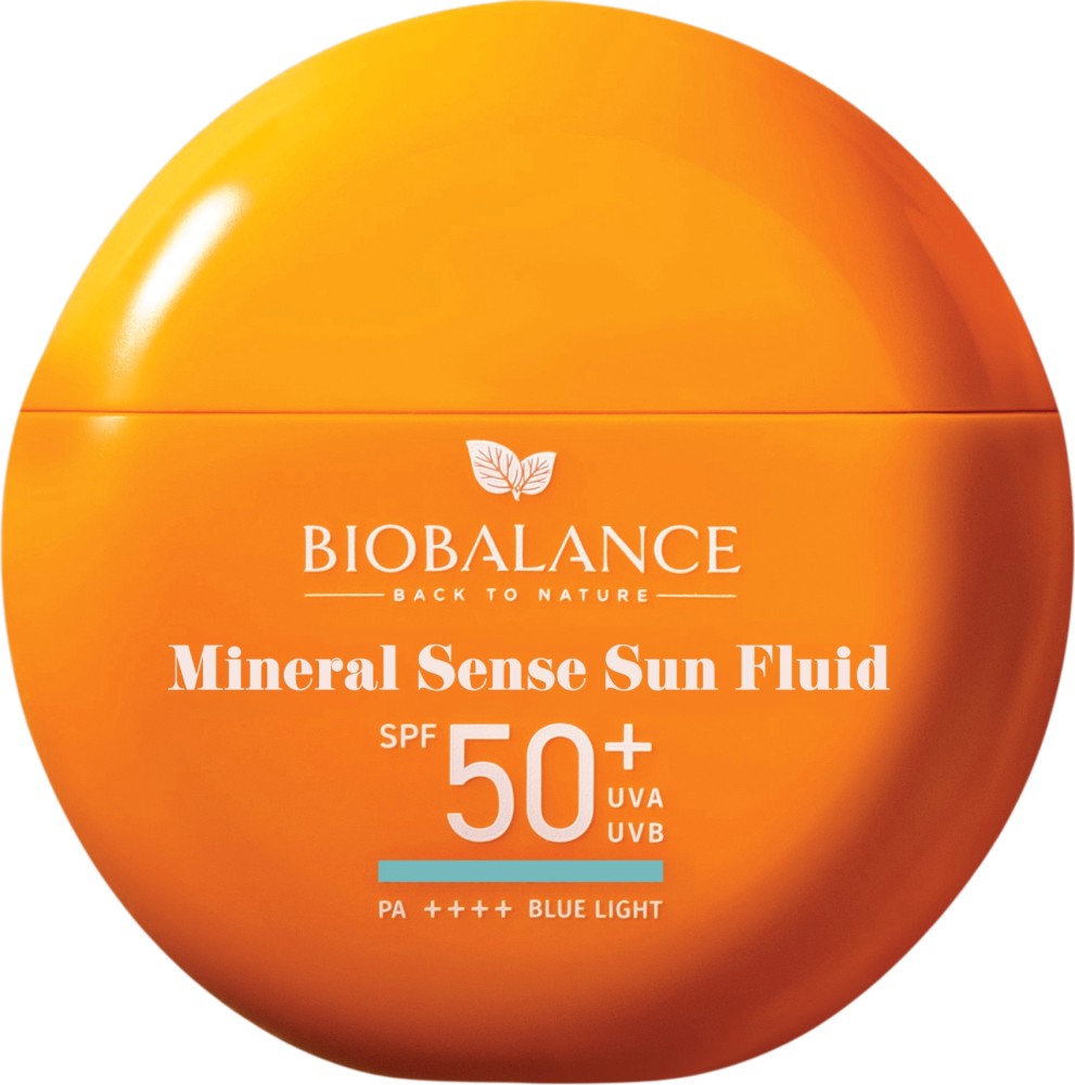 BioBalance Mineral Sense Sun Fluid SPF 50+ BioBalance Mineral Sense Sun Fluid SPF 50+ - Слънцезащитен флуид за лице с минерални филтри - продукт