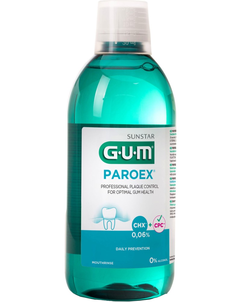 GUM Paroex Daily Prevention Mouthwash GUM Paroex Daily Prevention Mouthwash - Вода за уста с 0.06% хлорхексидин - продукт