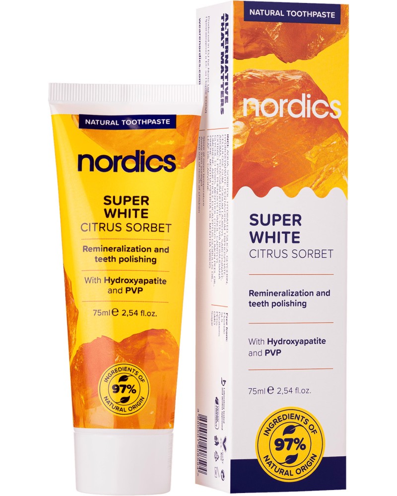 Nordics Super White Natural Toothpaste -        -   