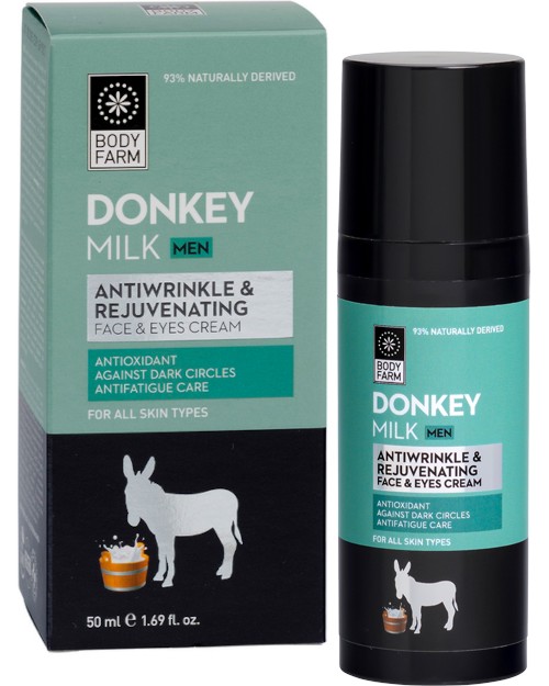 Body Farm Donkey Milk Men Face & Eyes Cream -            Donkey Milk - 