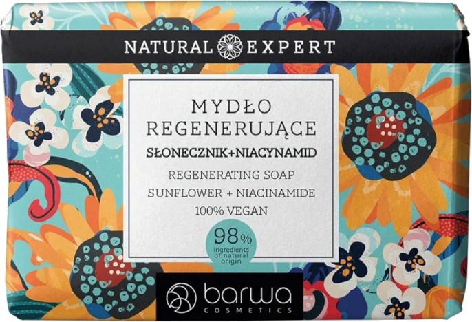 Barwa Natural Expert Sunflower & Niacynamid Soap Barwa Natural Expert Sunflower & Niacynamid Soap - Регенериращ сапун със слънчоглед и ниацинамид - сапун