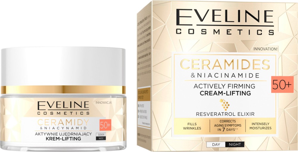 Eveline Ceramides & Niacinamide Cream-Lifting 50+ -       Ceramides - 