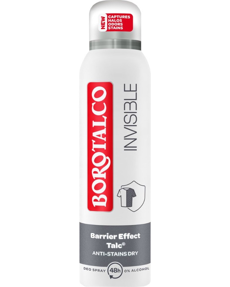 Borotalco Invisible Deo Spray -     - 