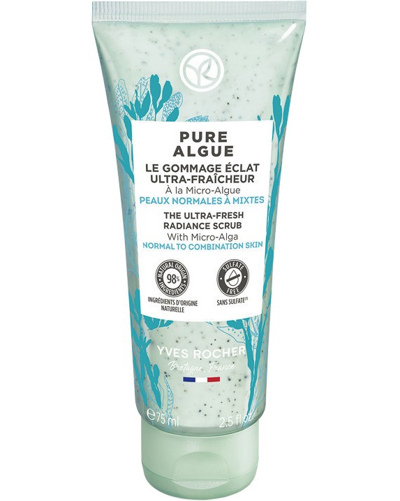 Yves Rocher Pure Algue The Ultra-Fresh Radiance Scrub -           Pure Algue - 