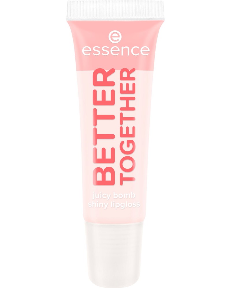 Essence Say It With Juicy Better Together Juicy Bomb Shiny Lipgloss Essence Say It With Juicy Better Together Juicy Bomb Shiny Lipgloss - Блестящ гланц за устни с аромат на личи от серията Say It With Juicy - гланц