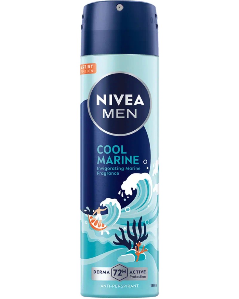 Nivea Men Artist Edition Cool Marine Anti-Perspirant -        Artist Edition - 