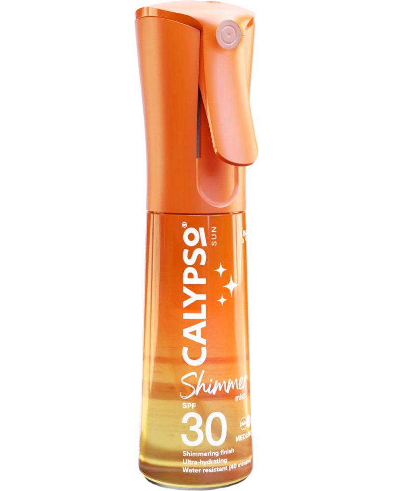 Calypso Sun Shimmer Mist Protection Spray SPF 30 Calypso Sun Shimmer Mist Protection Spray SPF 30 - Блестящ слънцезащитен мист - продукт