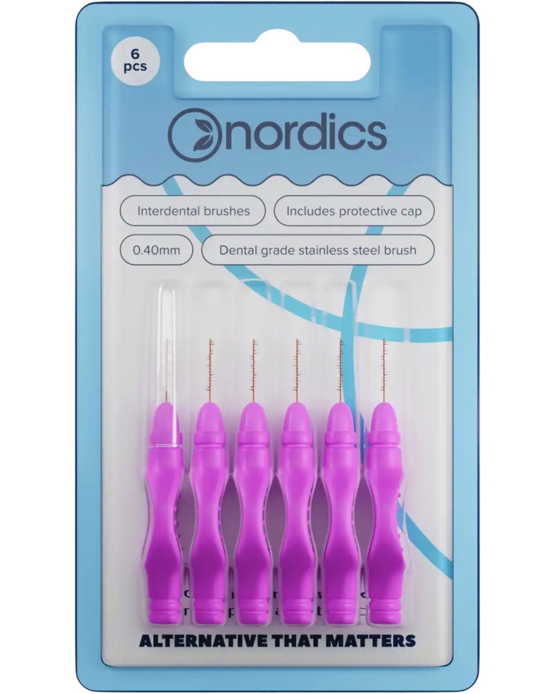 Nordics Interdental Brushes Round - 6      , 0.4 mm - 