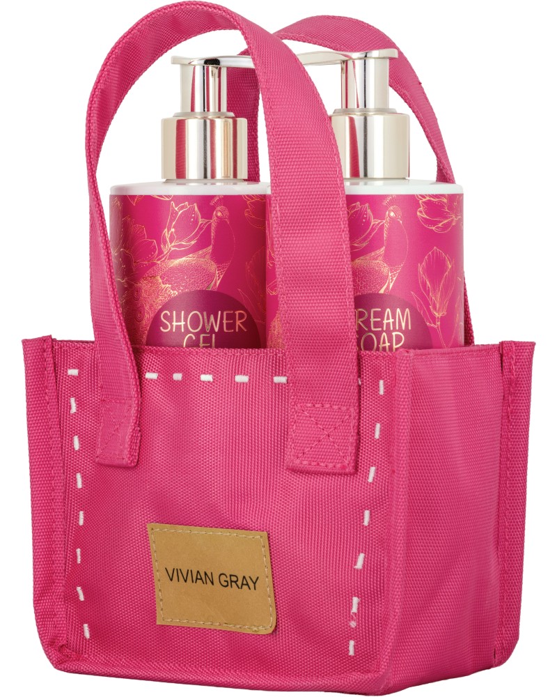Подаръчен комплект Vivian Gray Magenta Peacock Подаръчен комплект Vivian Gray Magenta Peacock - Течен сапун и душ гел - продукт