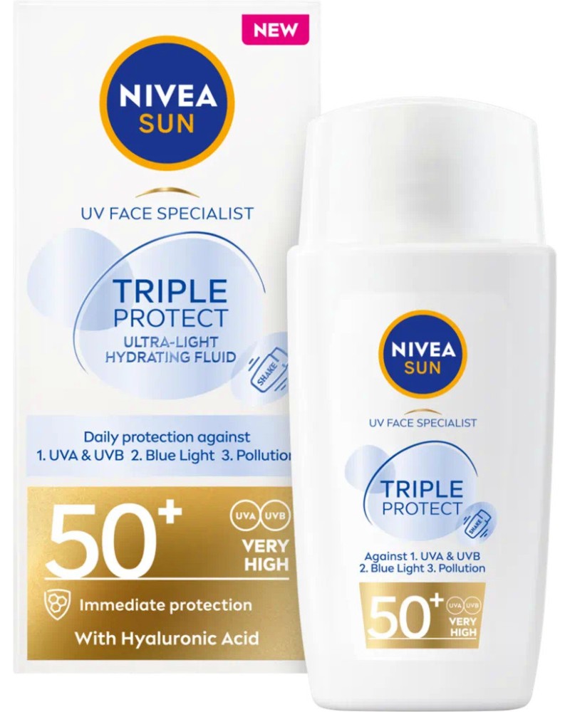 Nivea Sun Triple Protect Hydrating Fluid SPF 50+ -        Nivea Sun - 