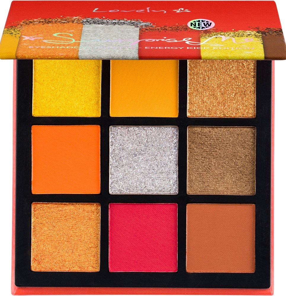 Lovely Surprise Me Energy Kick Eyeshadow Palette Lovely Surprise Me Energy Kick Eyeshadow Palette - Палитра сенки за очи с 9 цвята - сенки