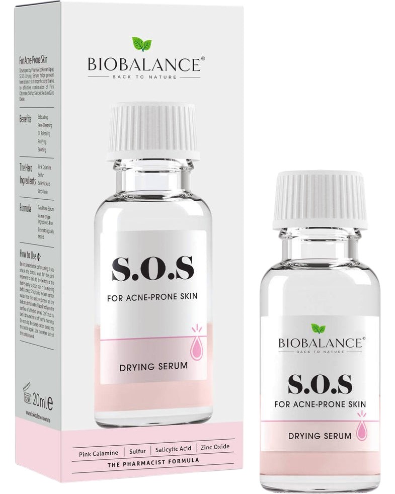 BioBalance S.O.S Drying Serum BioBalance S.O.S Drying Serum - Изсушаващ серум срещу акне - серум