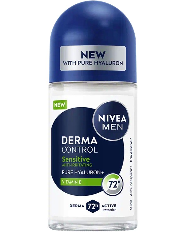 Nivea Men Derma Control Sensitive Anti-Perspirant Roll-On -         - 