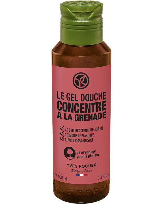 Yves Rocher Pomegranate Concentrated Shower Gel -             Plaisirs Nature -  