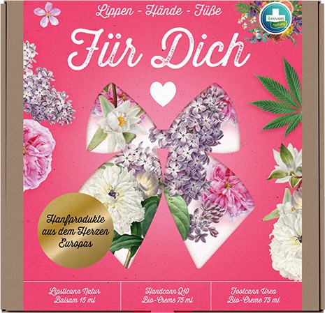 Подаръчен комплект Annabis For You Подаръчен комплект Annabis For You - Крем за ръце, крем за крака и балсам за устни - продукт