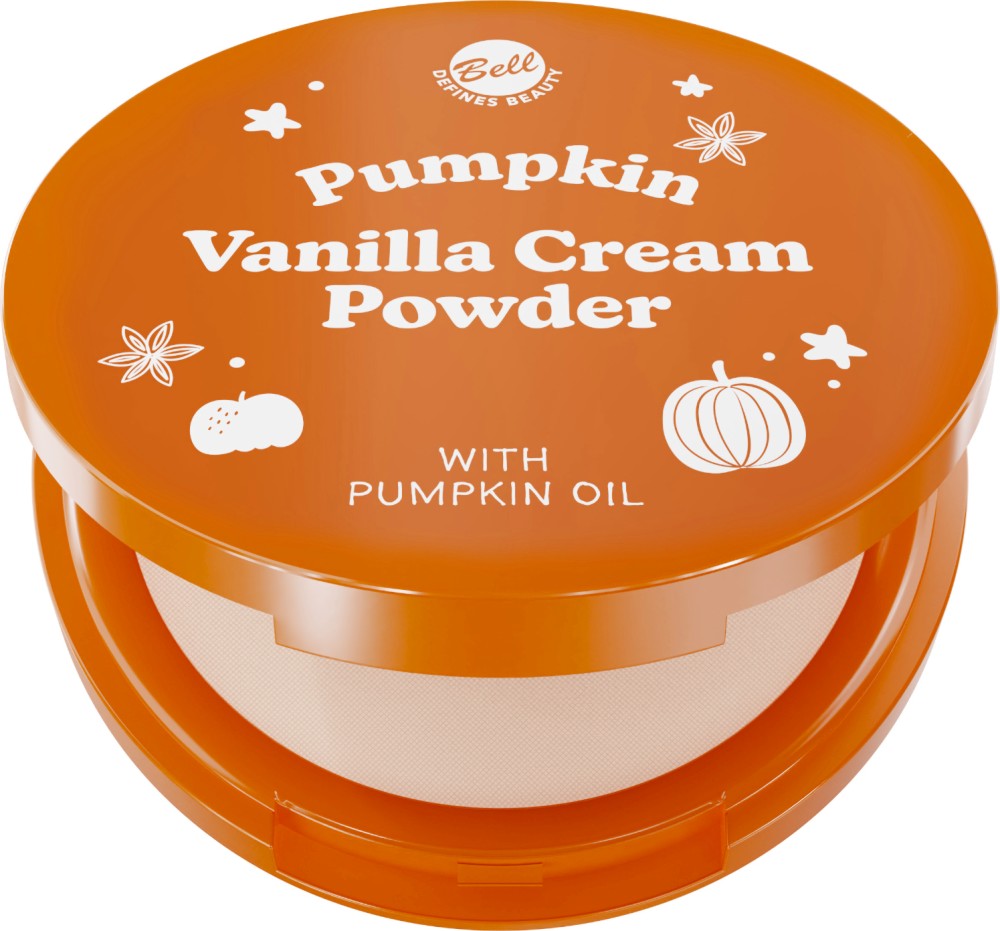 Bell Pumpkin Vanilla Cream Powder Bell Pumpkin Vanilla Cream Powder - Пудра за лице с екстракт от тиква от серията Spicy Pumpkin - пудра