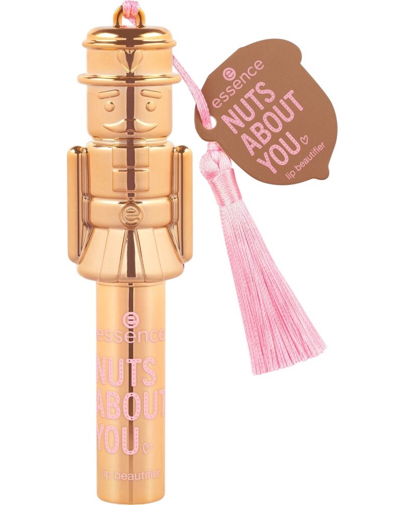 Essence Nuts About You Lip Beautifier Essence Nuts About You Lip Beautifier - Блестящ балсам за устни лешникотрошач от серията Nuts About You - балсам