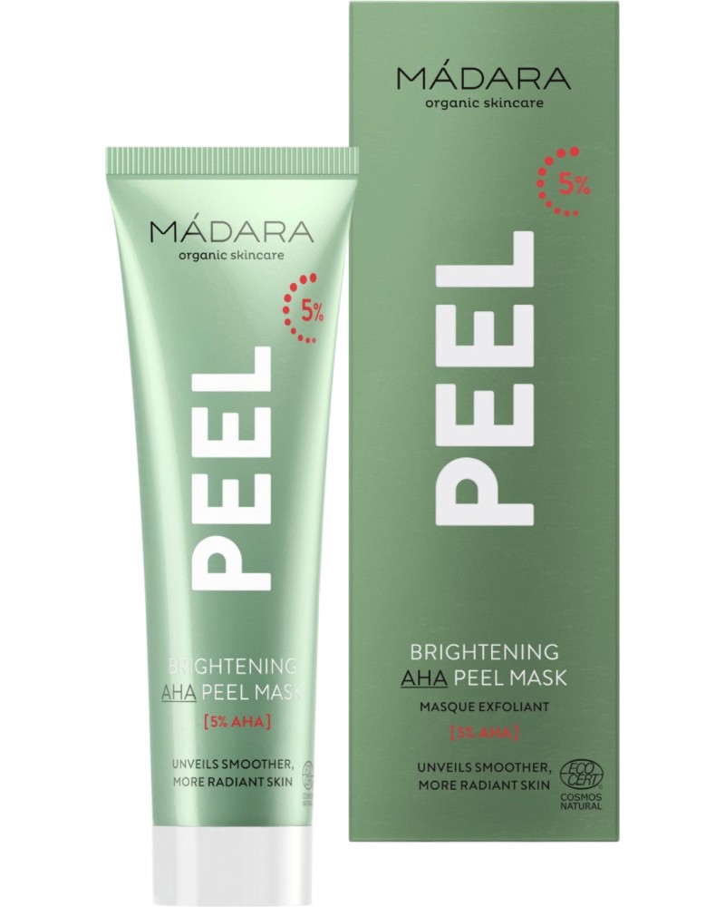 Madara Brightening AHA Peel Mask -       5% AHA - 