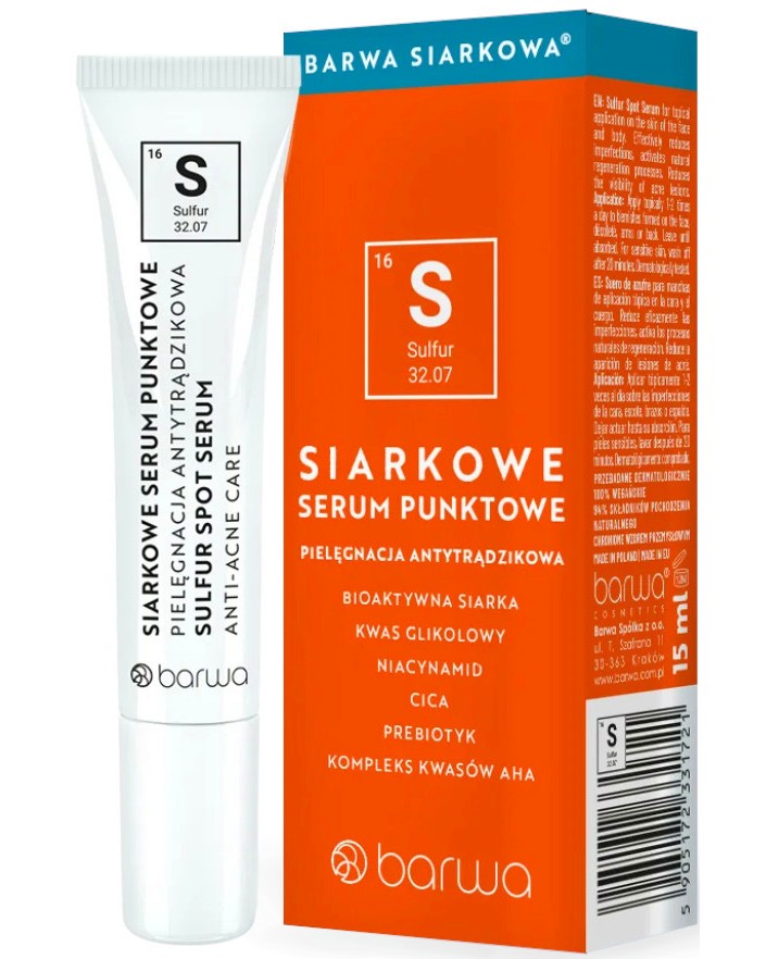 Barwa Siarkowa Sulfur Spot Serum -                Siarkowa - 