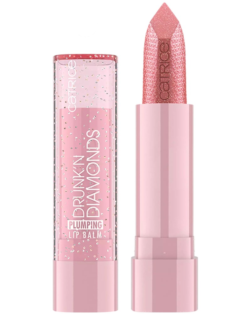 Catrice Drunk'n Diamonds Plumping Lip Balm Catrice Drunk'n Diamonds Plumping Lip Balm - Блестящ балсам за обемни устни - балсам