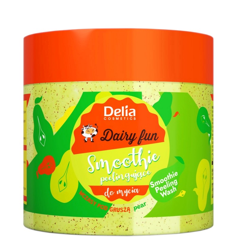 Delia Dairy Fun Smoothie Peeling Wash Delia Dairy Fun Smoothie Peeling Wash - Смути скраб за тяло с аромат на круша от серията Dairy Fun - продукт