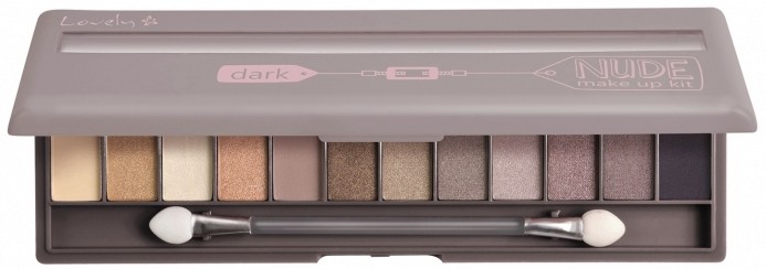 Lovely Dark Nude Make Up Kit Lovely Dark Nude Make Up Kit - Палитра с 12 цвята сенки за очи - сенки
