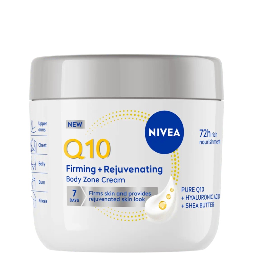 Nivea Q10 Firming + Rejuvenating Body Zone Cream -         Q10 - 