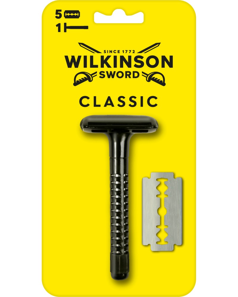 Wilkinson Sword Classic Wilkinson Sword Classic - Класическа самобръсначка с 5 резервни ножчета - продукт