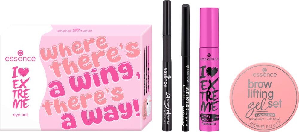 Essence I Love Extreme Eye Set Essence I Love Extreme Eye Set - Комплект с гримове за очи - продукт